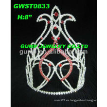 Tiara de rhinestone rojo